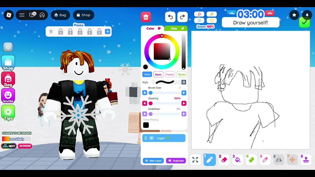 playing speed draw
