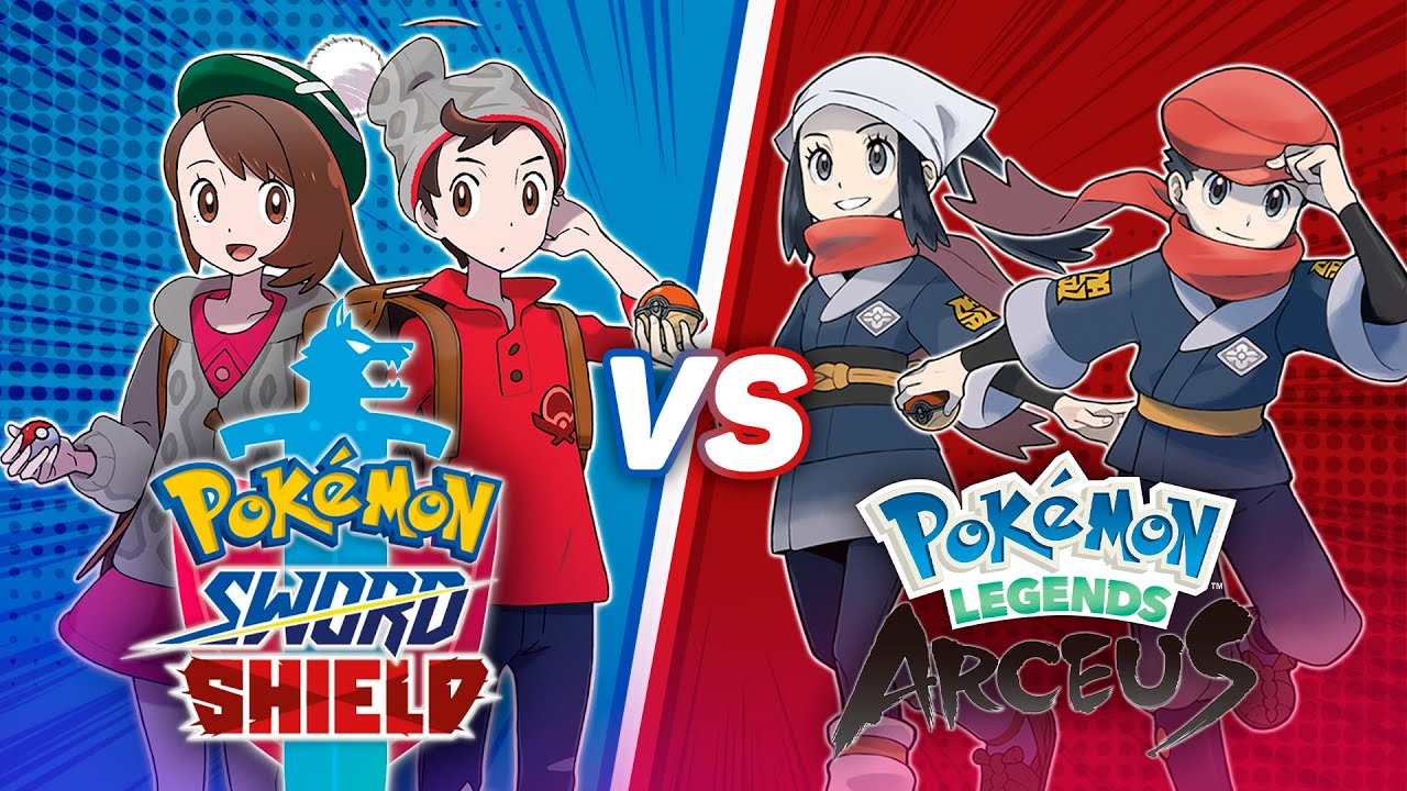 QUAL É MELHOR?! Pokémon Sword e Shield ou Pokémon Legends Arceus