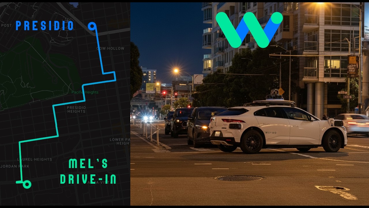 Waymo One Ride: Presidio → Mel's Drive-In (Full Version)