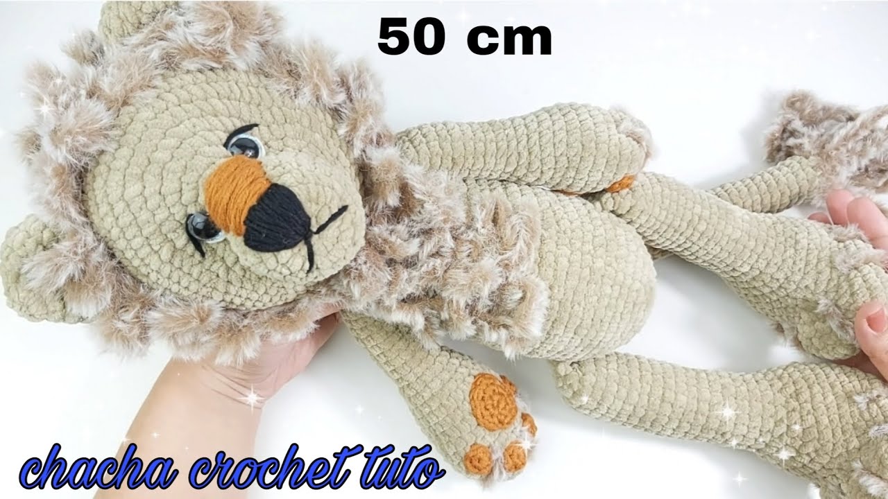 Tuto lion amigurumi au crochet. Partie 1: la tête (English subtitles)
