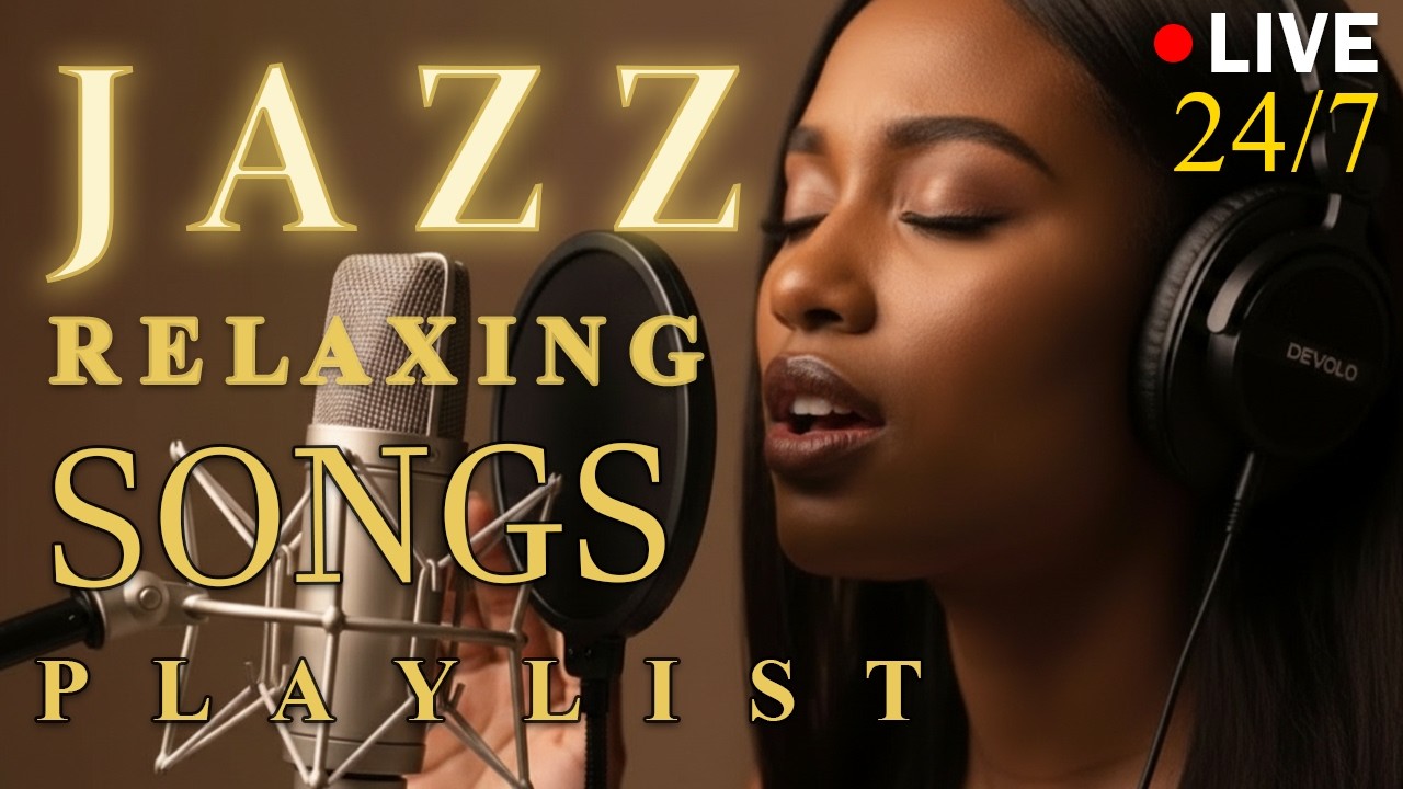 Smooth Jazz Chill Out Lounge with Female Vocals | Soulful Romantic Jazz Songs | LIVE🔴 24/7