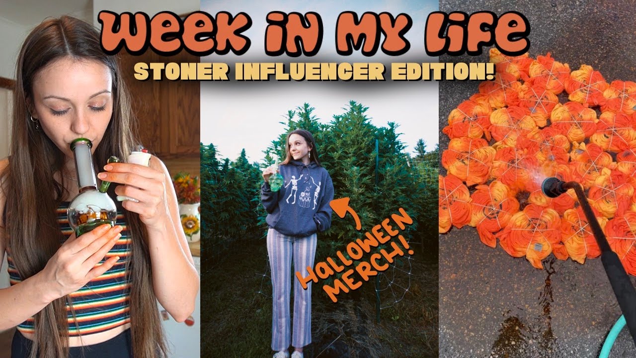 TIE-DYING HALLOWEEN MERCH (+ week in my life)