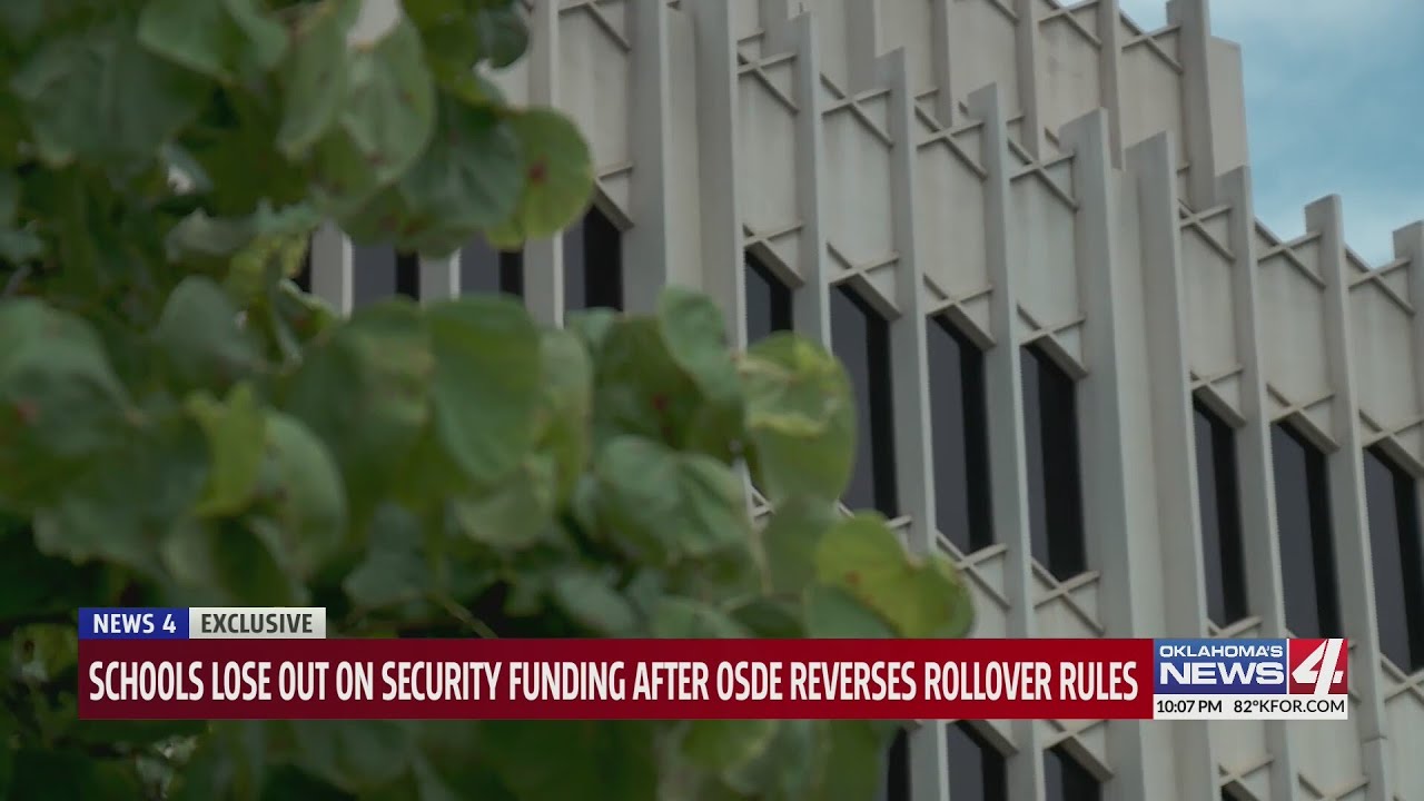 Schools lose out on security funding after OSDE reverses rollover rules