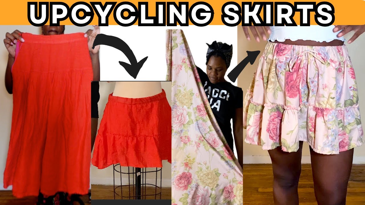 Upcycling a Thrifted Skirt | Sewing Transformation