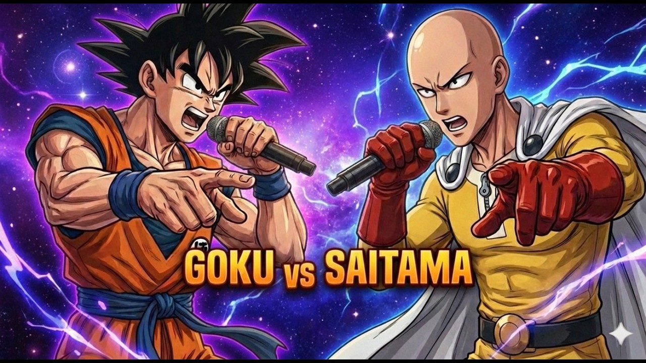 GOKU vs SAITAMA | Batalla de Rap Legendaria