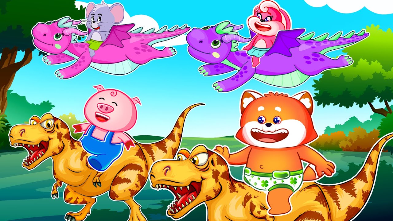 A Day In Dinosaur World 🦖 Dinosaur Adventure 🦖 | Adventure Songs for Kids | Funny Songs by Zee Zee