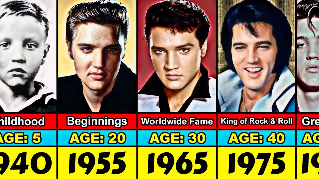 Elvis Presley Transformation From 1 to 42 Year Old
