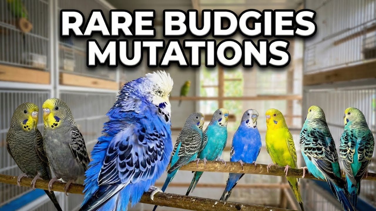 World of Rare Budgies Mutations | Trio Setup | Black Wings, Hogo Exhibition