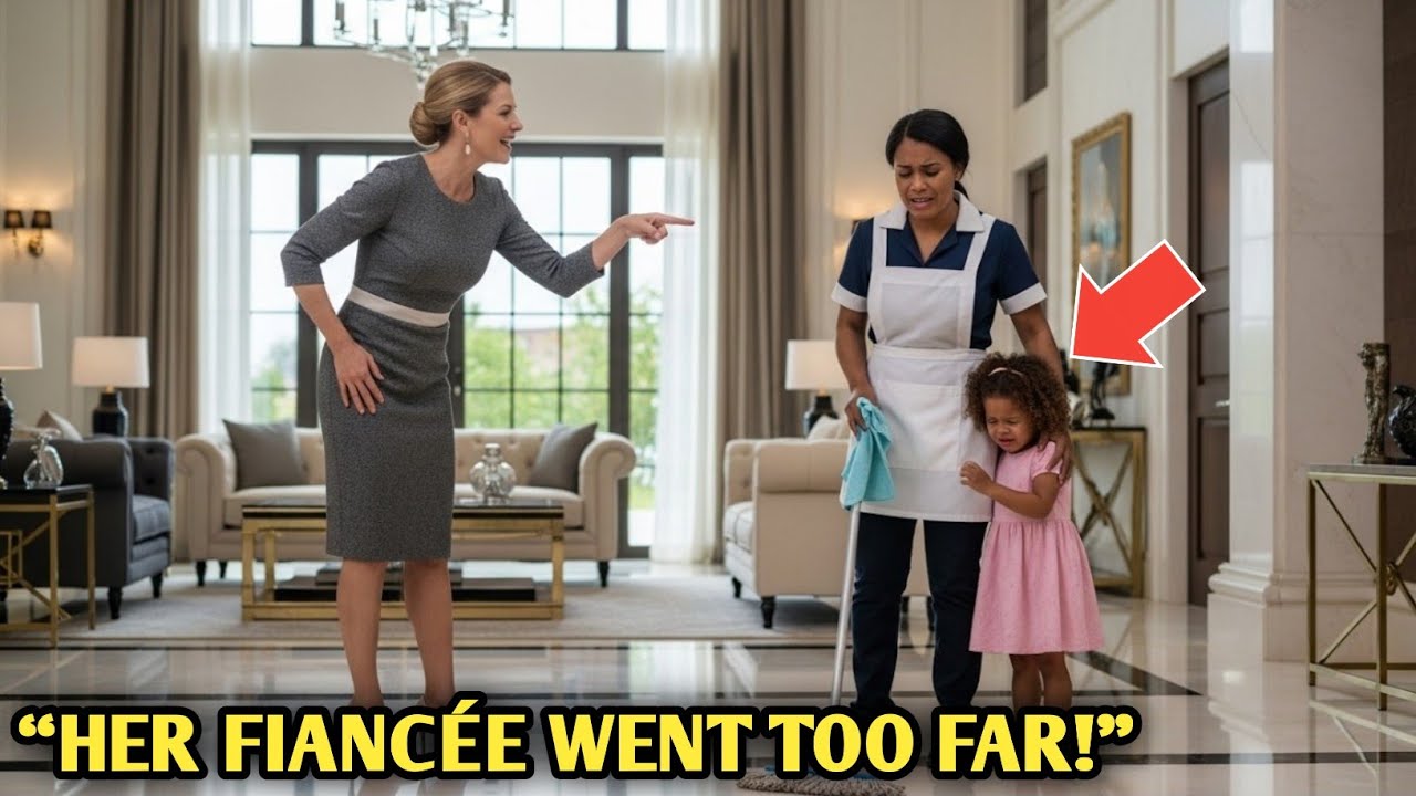 “His Fiancée Mocked the Poor Maid — Until Her Toddler’s Cry Made the Billionaire Show Up Outside...