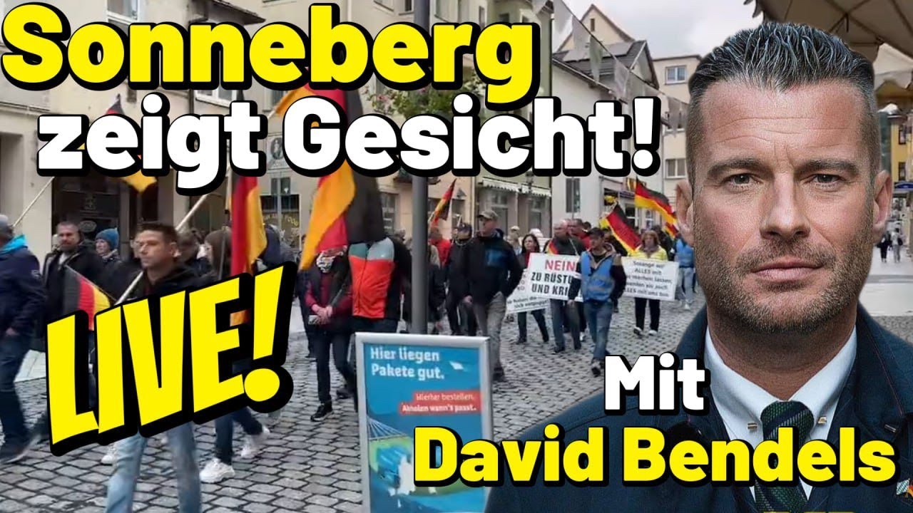 LIVE ❗️ DEMO Sonneberg zeigt Gesicht mit David Bendels Deutschlandkurier I Umzug durch die Stadt