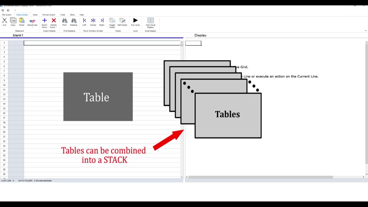 Stacks of Tables