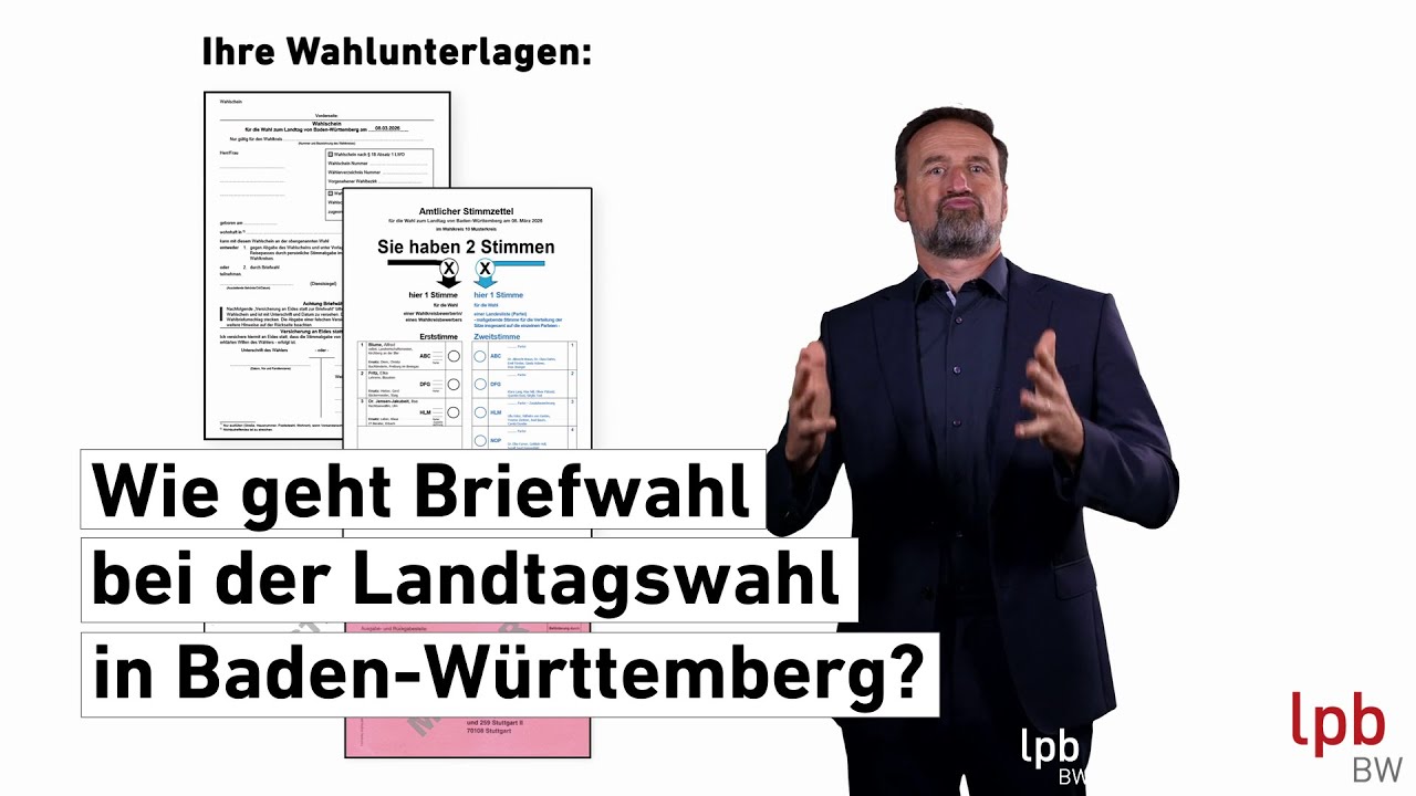 Wie geht Briefwahl - bei der Landtagswahl in Baden-W&uuml;rttemberg?
