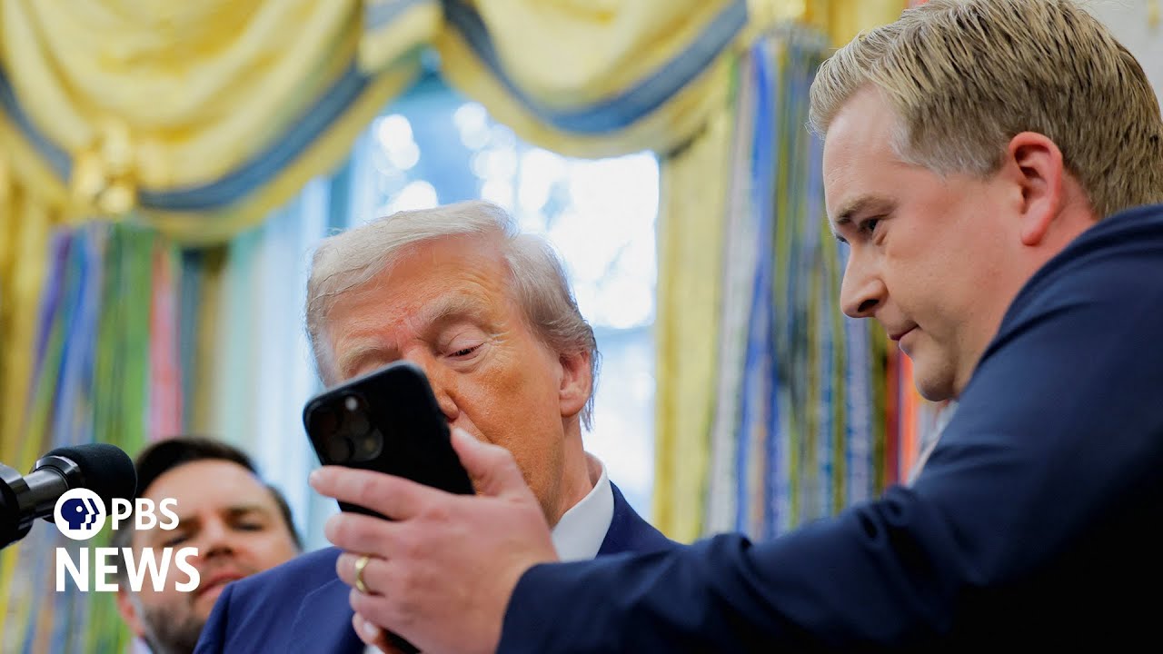 WATCH: 'If something happens really bad, just blame AI,' Trump says when asked about online images