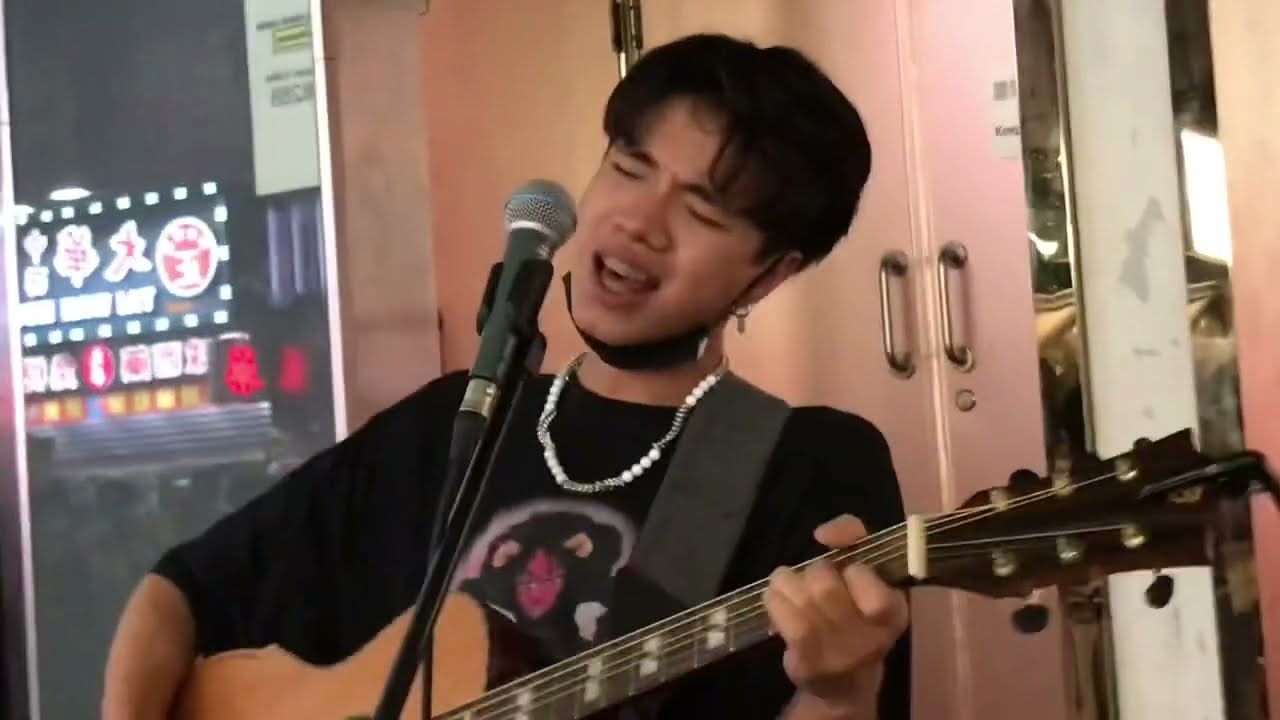 Tinyu 729🎤, Owen Yeung🎸,  #擱淺 #拼命無恙 #必殺技 #浪流連(閩南語) #愛得太遲 2022 8 14 SUNDAY #busking 🎬