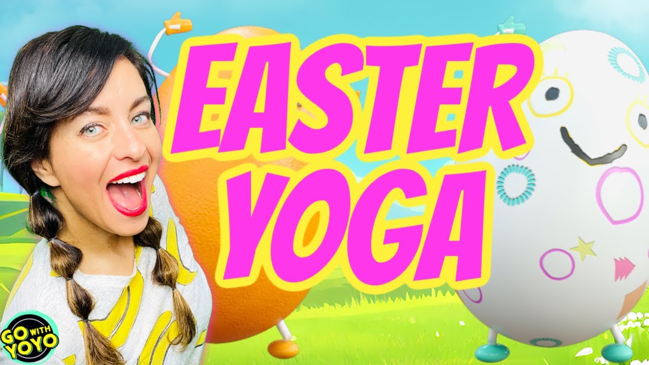 Spring & Easter Yoga for Kids 🐰 Easter Workout Brain Break (Cosmic Kids Yoga Inspired)  Go with YoYo