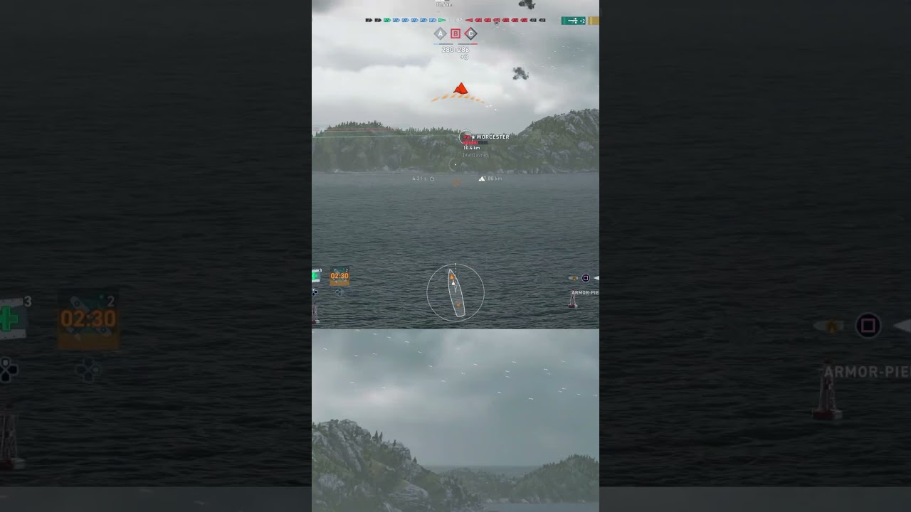 Louisiana devstrike Worchester in World of Warships Legends #wowslegends #bestreplays