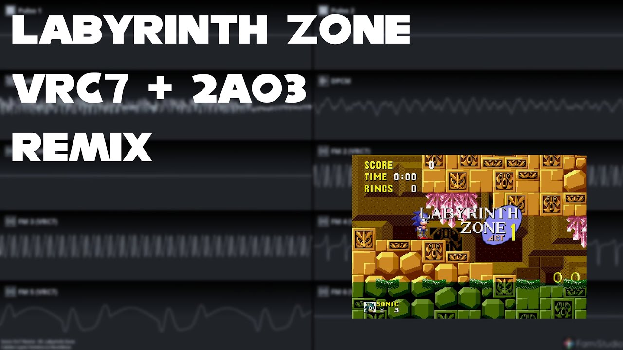 Sonic - Labyrinth Zone [VRC7+2A03] remix 🔵