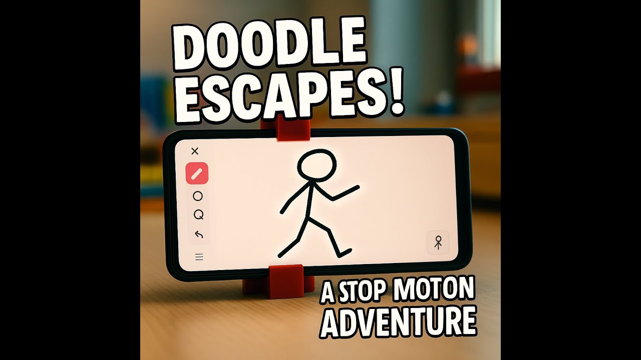 When a Doodle Escapes Your Phone: Mind-Blowing Stop Motion Adventure!