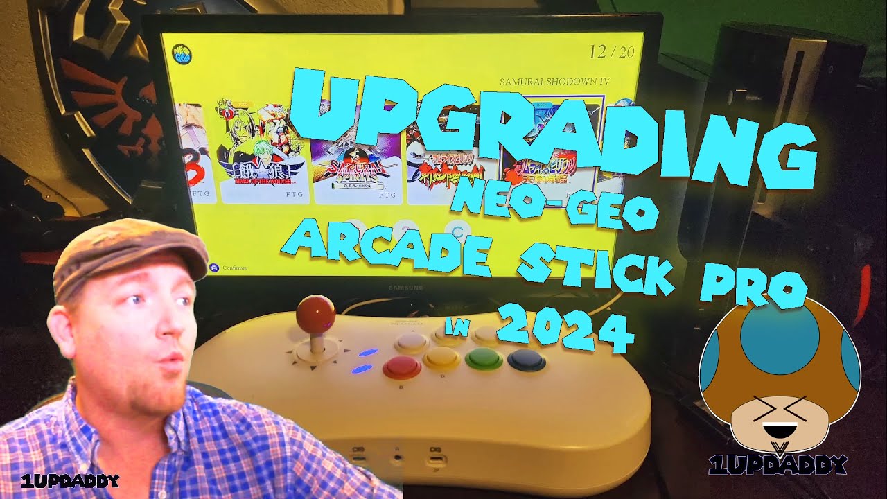 SNK Neo-Geo Arcade Stick Pro // Upgrading (Adding Games) // (1UPdaddy 2024)