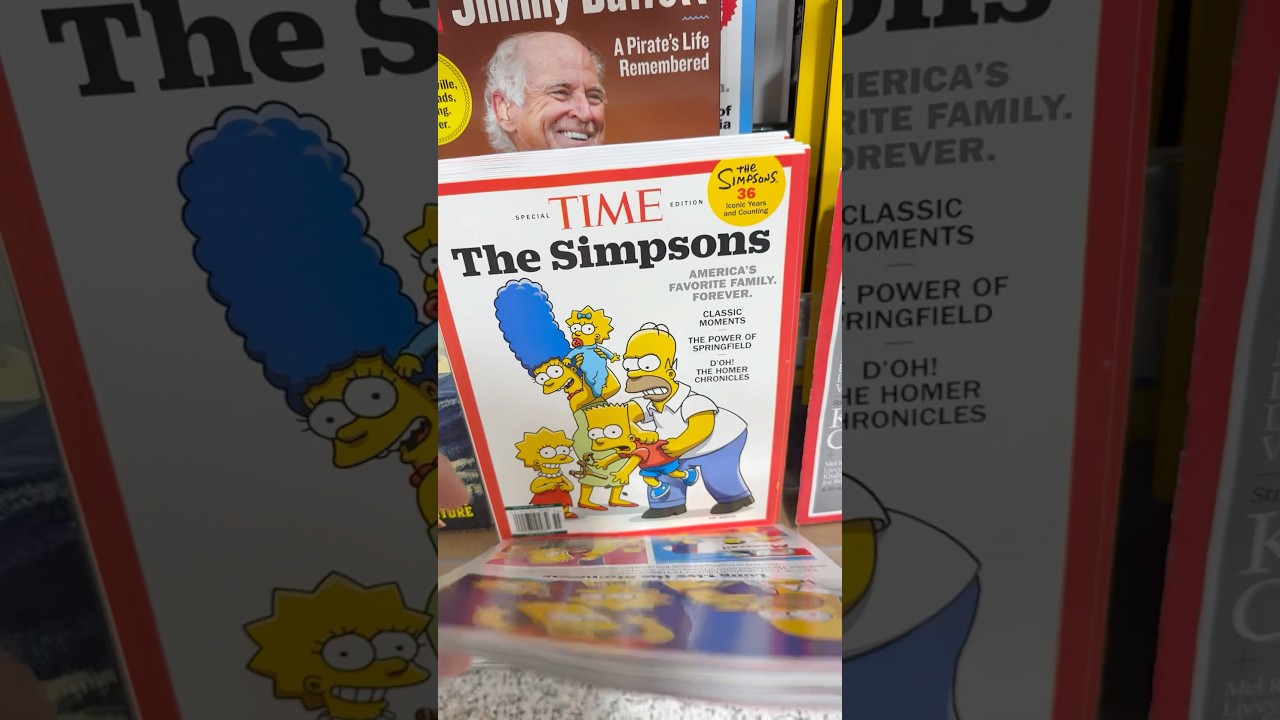 The Simpsons on the cover of Time magazine! ￼
