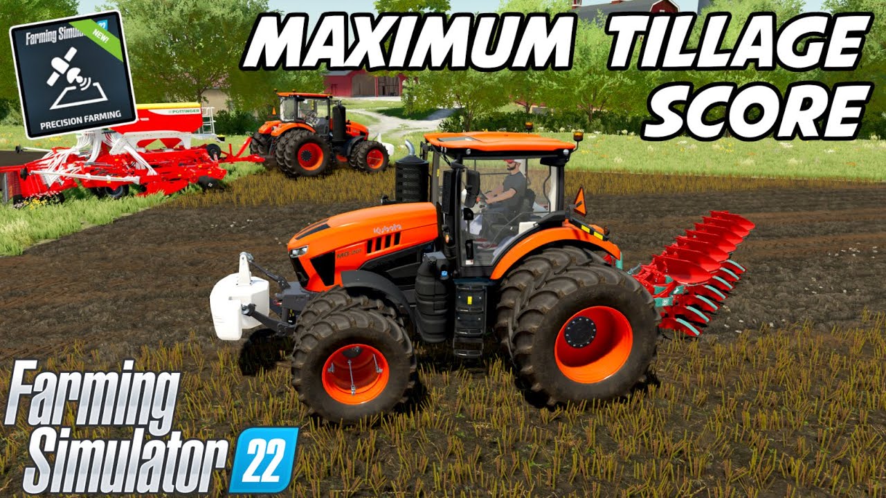 How To Get Maximum Tillage Score After Plowing | Precision Farming | Farming Simulator 22
