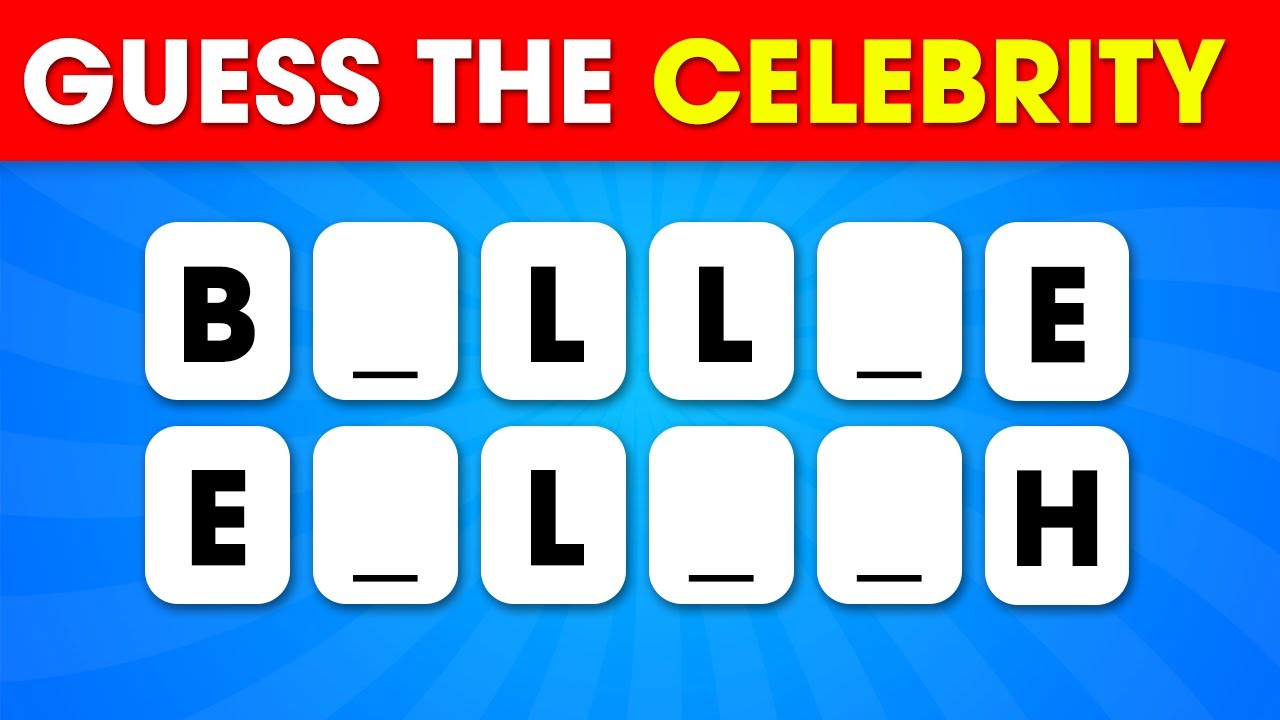 Can You Unscramble the Famous Celebrity Name? Celebrity Trivia Quiz 🎬🎤🔥 Quiz Flash
