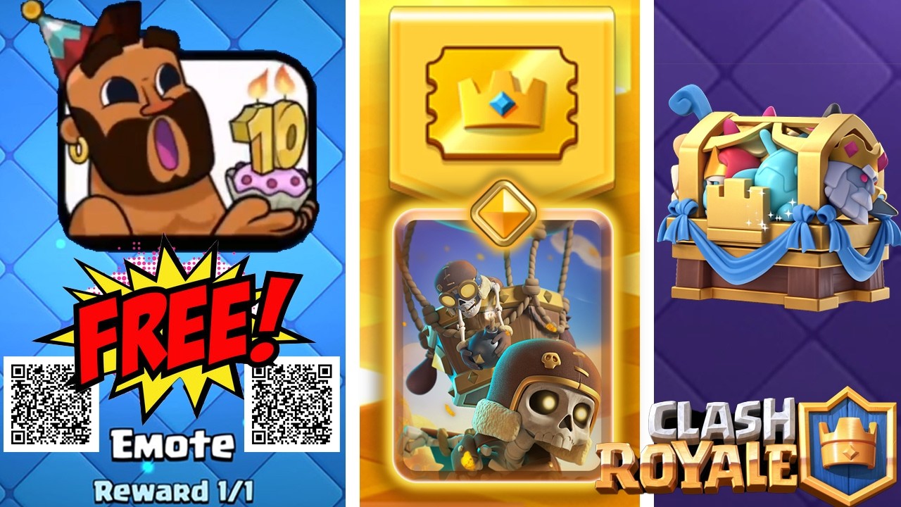 Hurry and Use the New QR Codes! Free Hog Rider Emote and More Free Rewards in Clash Royale
