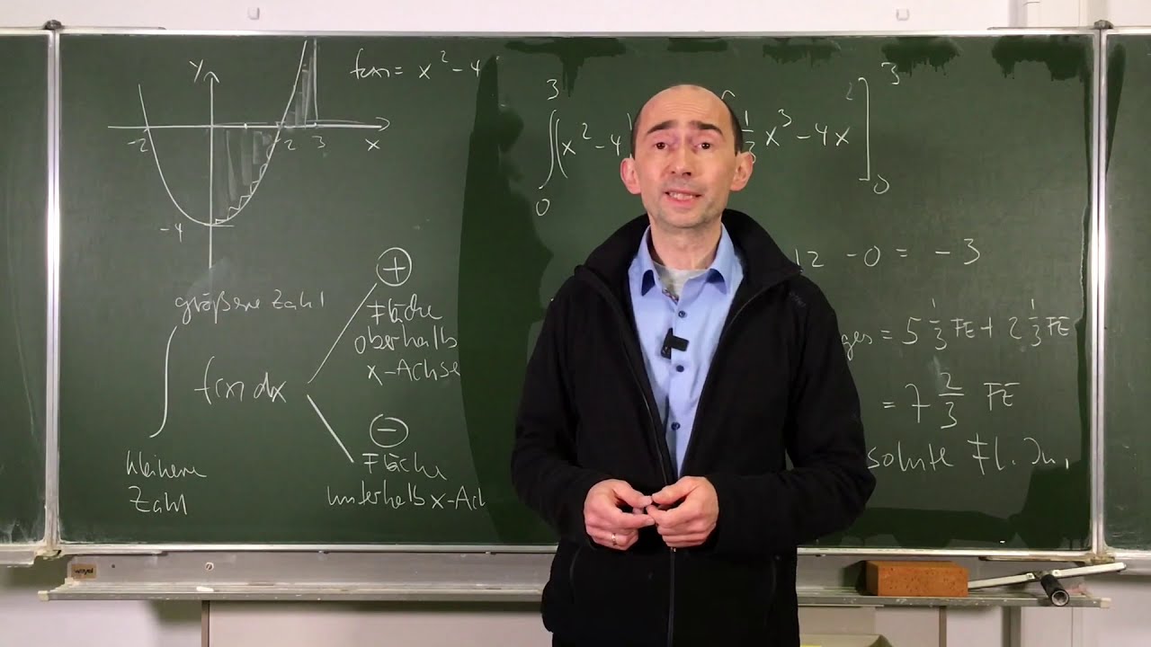 Integral 8: Flächen oberhalb / unterhalb der x-Achse