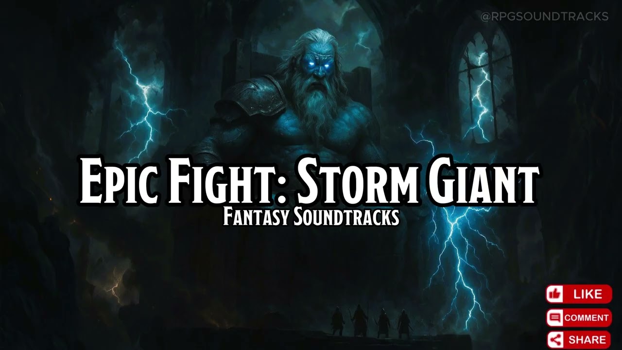 Epic Fight: Storm Giant | D&D/TTRPG Battle/Combat/Fight Music | 1 Hour | Copyright free