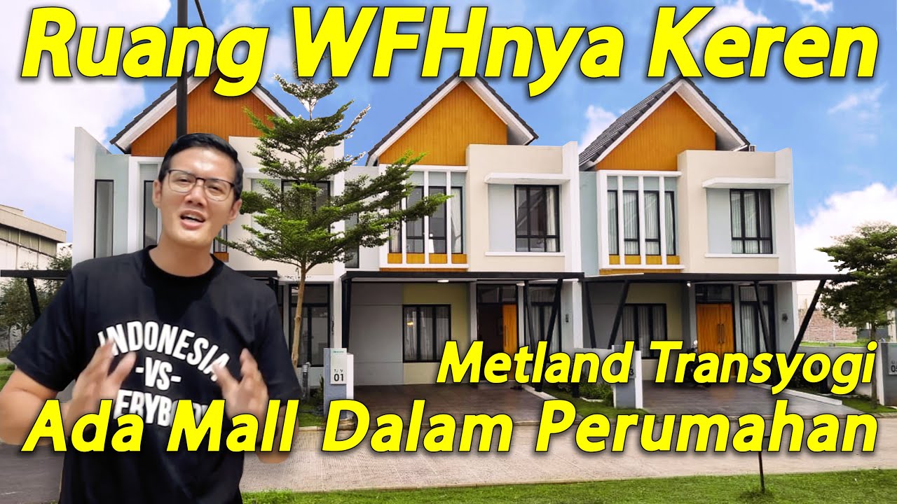 Rumah Modern Tropis 2 Lantai di Cluster Auckland Metland Transyogi