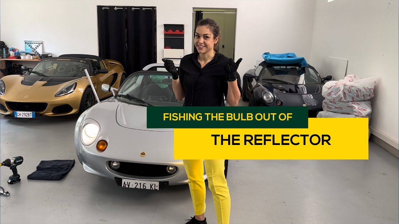 Fishing the bulb out of the reflector of my Elise