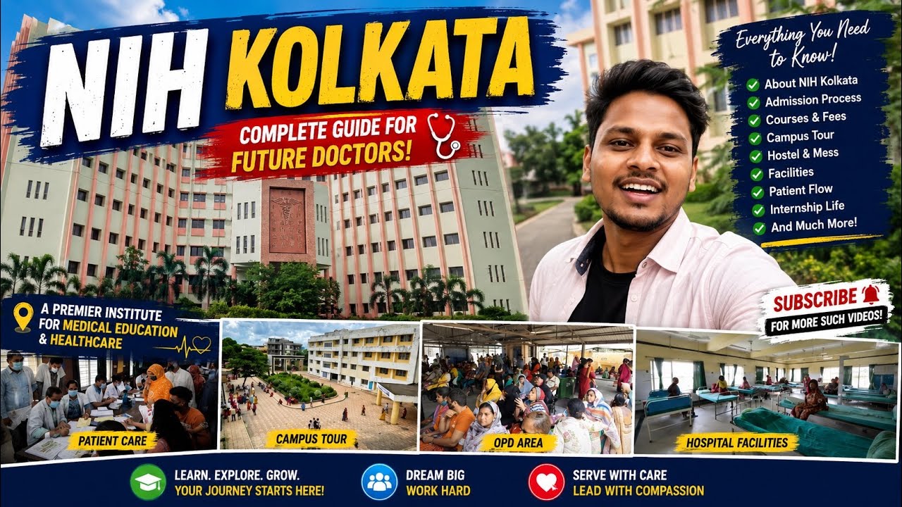 National Institute of Homeopathy || Best Homeopathy College || NIH Kolkata || Medical College Campus