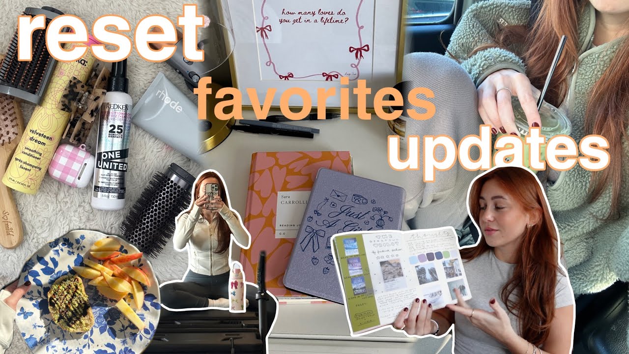 VLOG: new month reset, current beauty favorites + reading updates! 🎧💗🍵