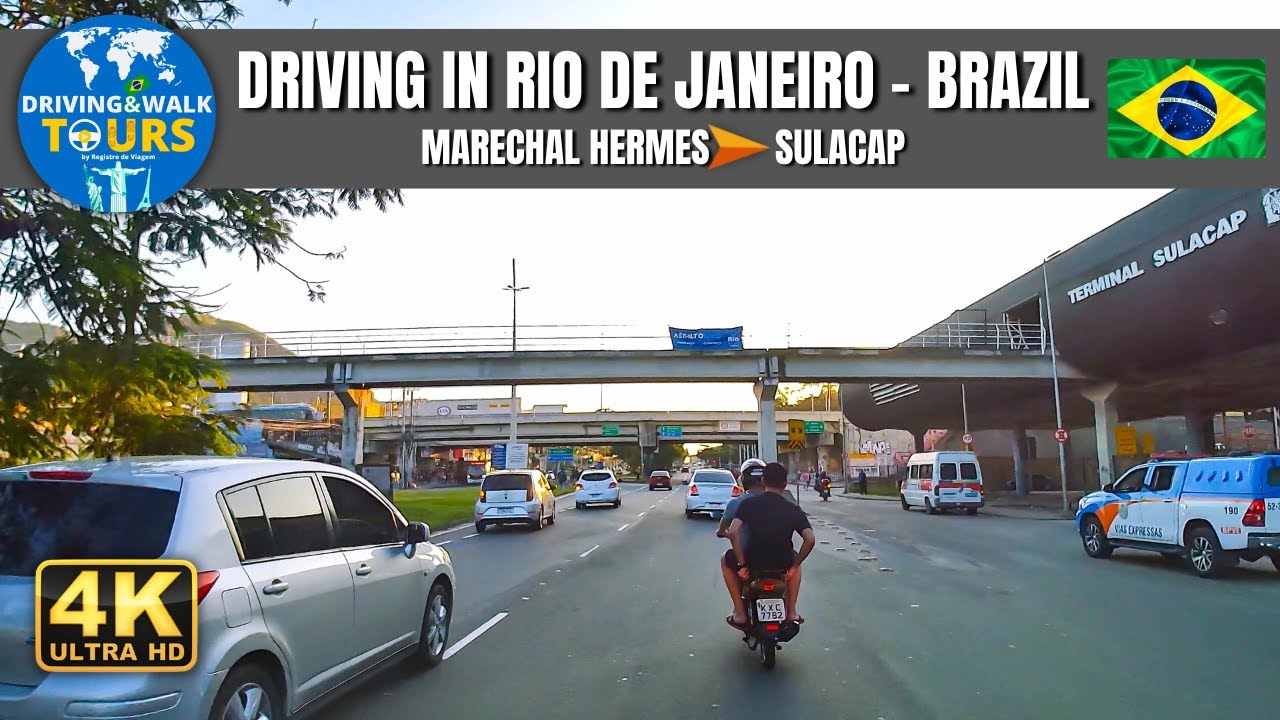 【4K】Driving in Rio de Janeiro -  From Marechal Hermes to Sulacap | D&W Tours