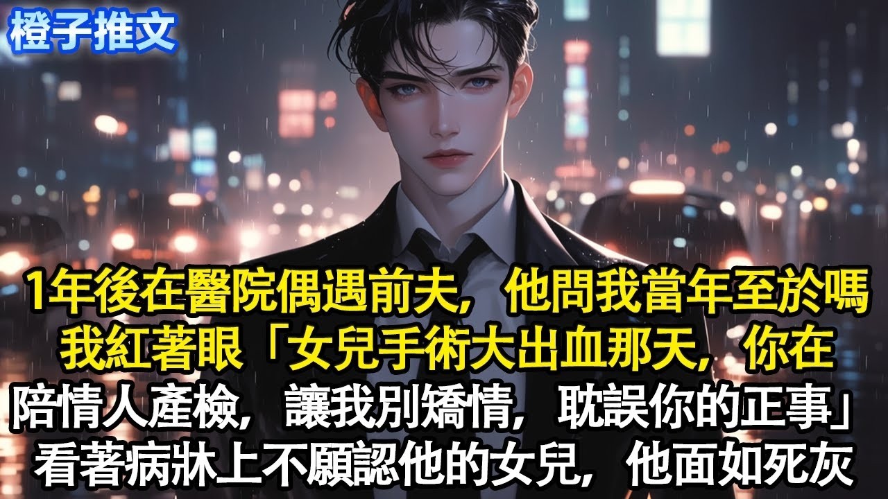 1年後在醫院偶遇前夫，他皺眉問我當年至於嗎，我紅著眼「女兒手術大出血那天，你在陪情人產檢讓我別矯情，耽誤你的正事」看著病牀上不願認他的女兒，他面如死灰#追妻火葬場 #情感 #一口氣看完