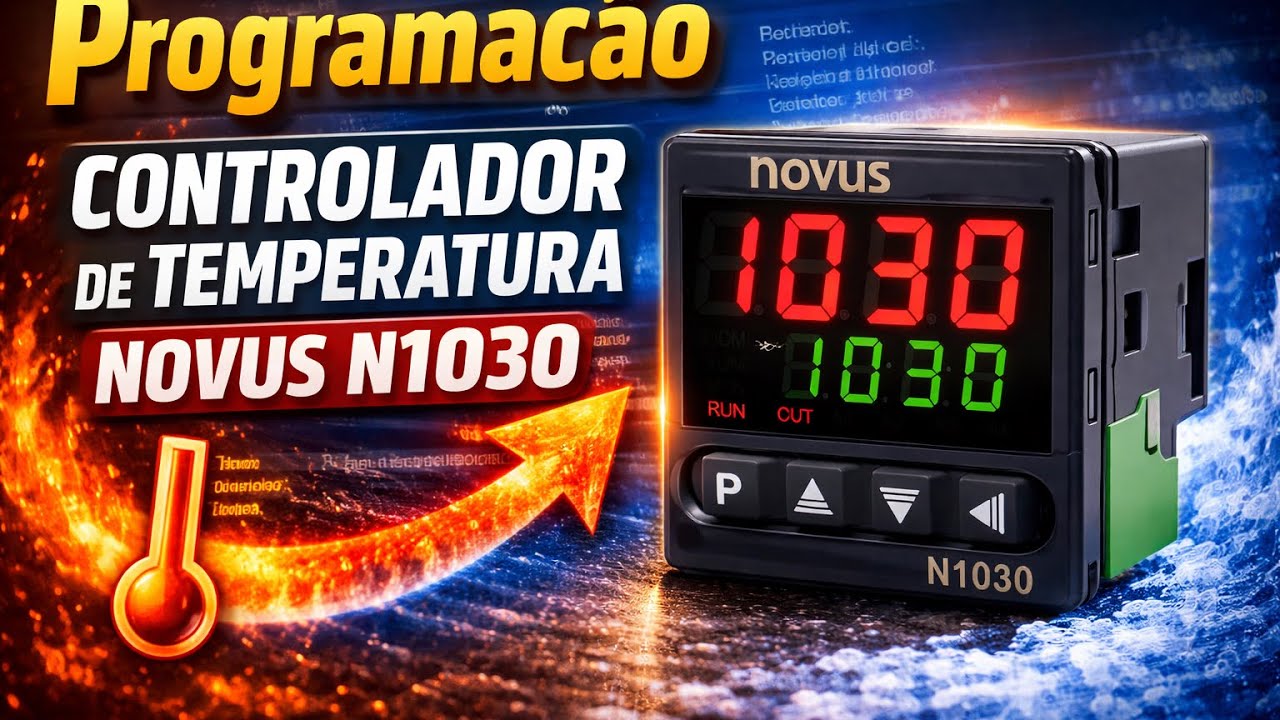 Programação controlador de temperatura Novus N1030