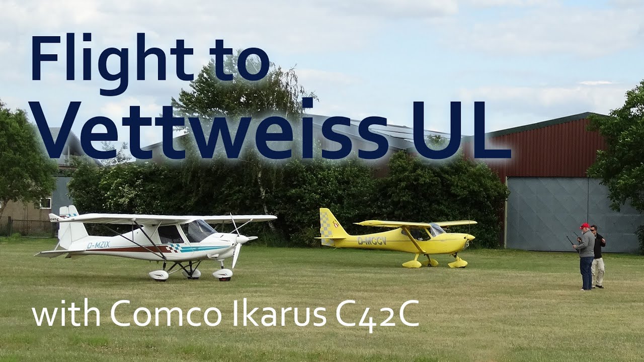 ✈ Flug nach Vettweiss mit einer Comco Ikarus C42C | Ultraleicht