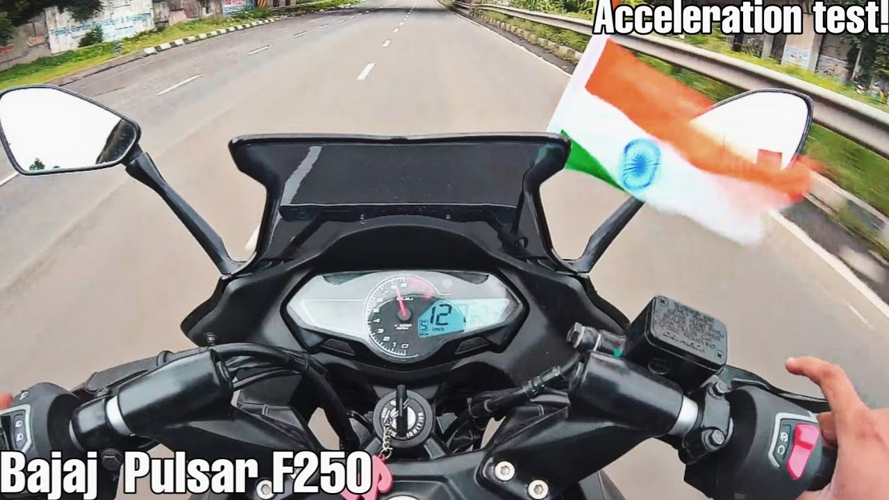 Bajaj Pulsar F250 | Acceleration Test | Every Gear Top Speed🔥 |