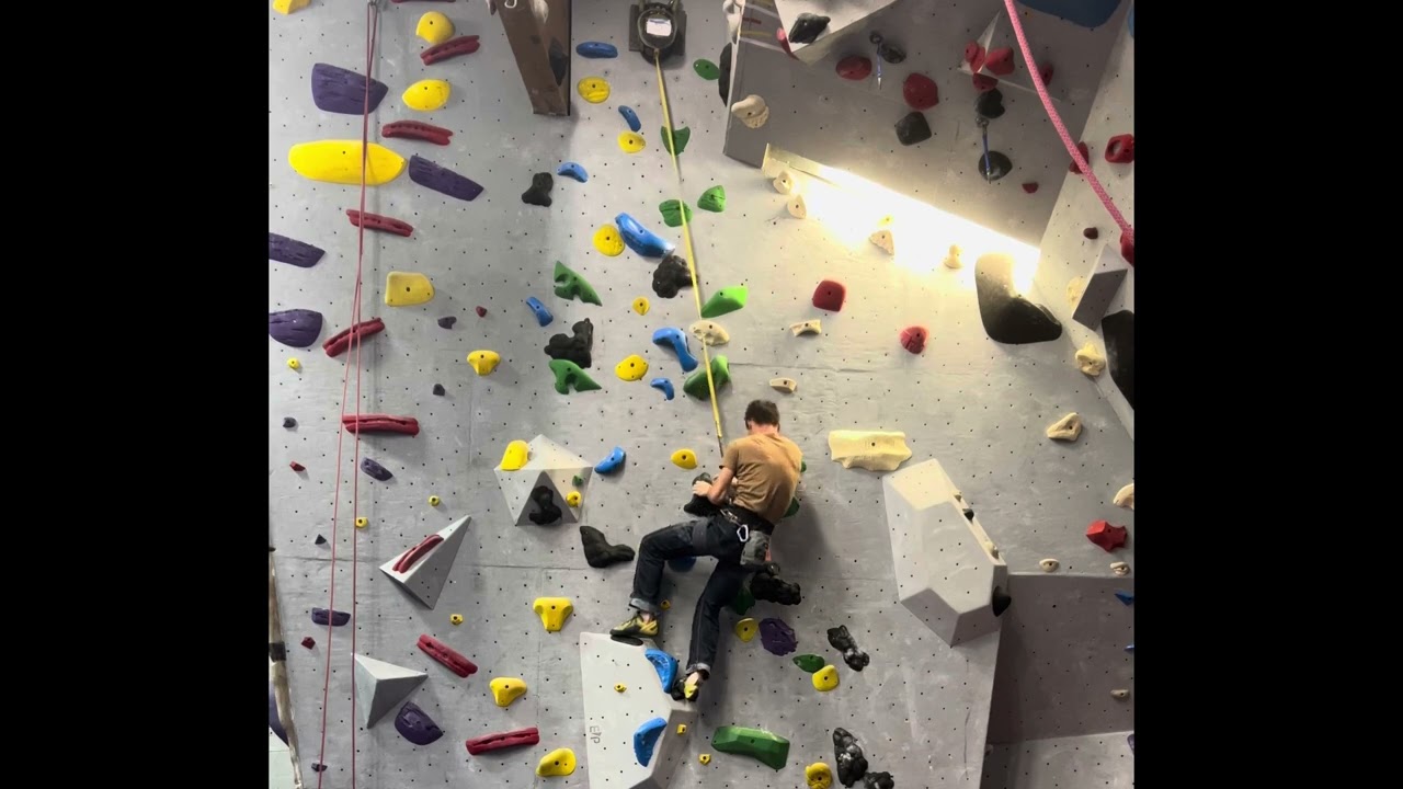 A new 5.11 top rope route at my local gym!