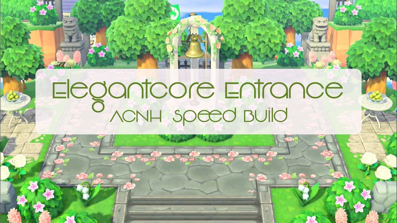 Symmetrical Entrance | Elegantcore Speed Build | Animal Crossing: New Horizons | Moazynte