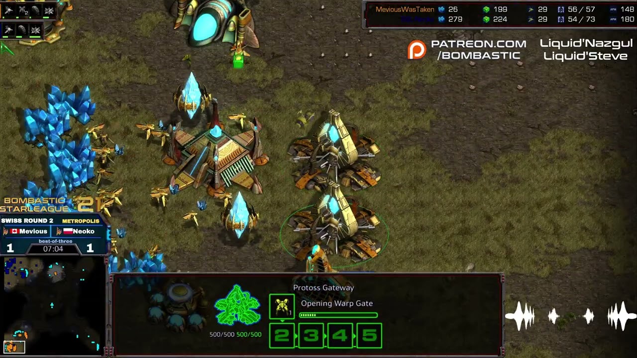 BSL 21 Hasuleauge T1 Swiss Round 2 Mevious v Neoko game 3