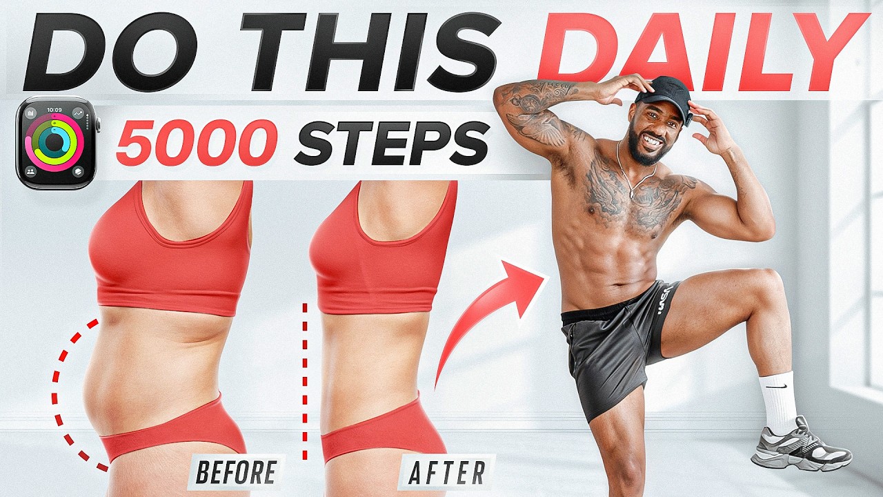 5,000 STEPS Indoor Workout | No Equipment, No Jumping at Home!