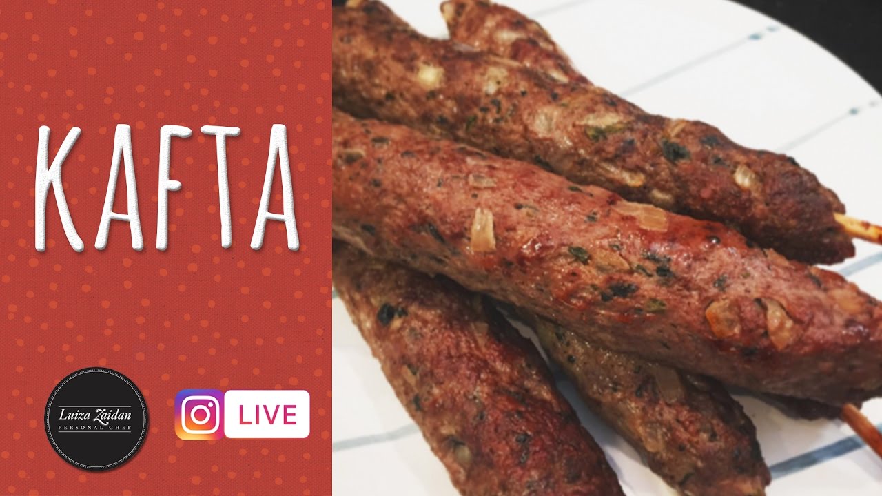KAFTA: ESPETO DE CARNE MOÍDA - [Instagram Live - luzaidan] | LUIZA ZAIDAN