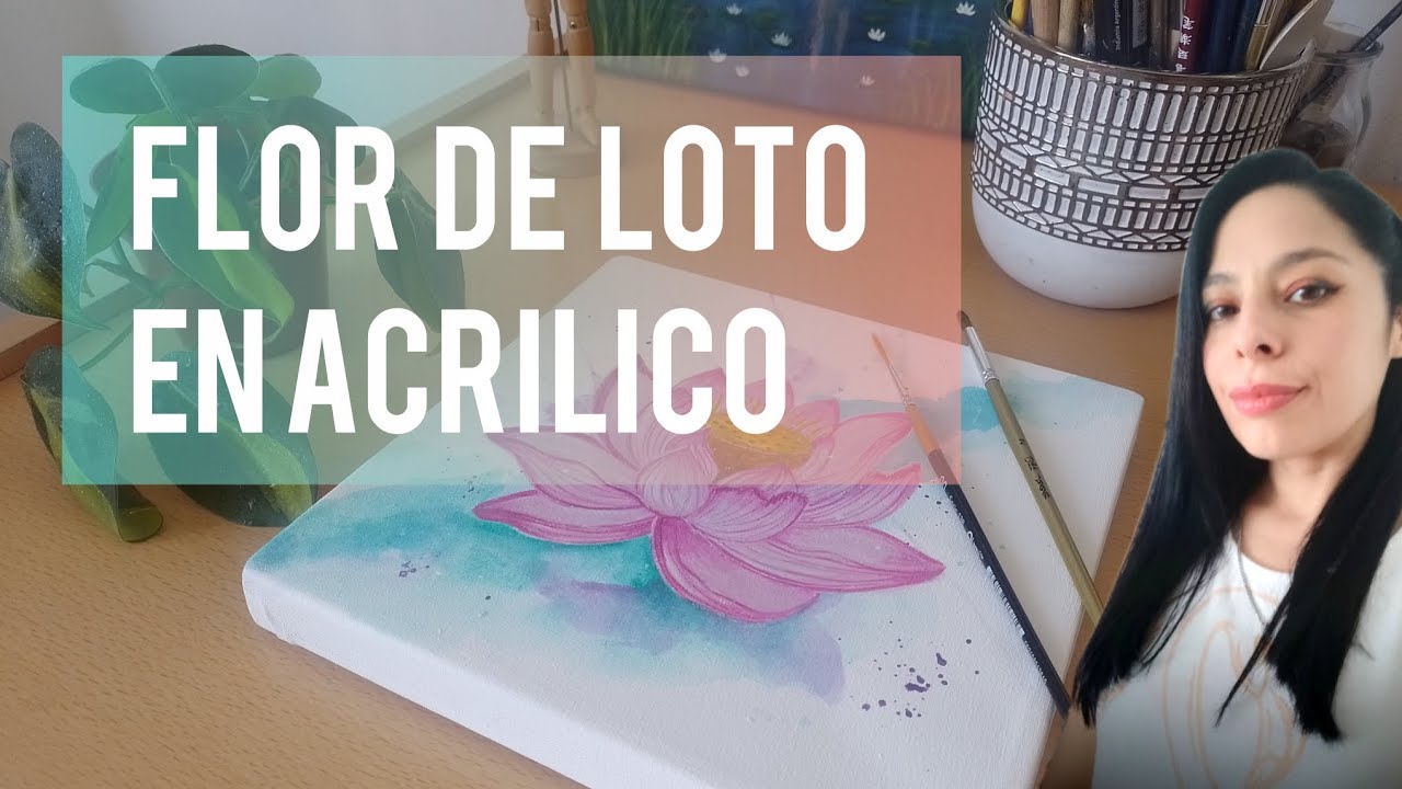 Pintando flores de loto en acrílico 🌸 | Paso a paso relajante