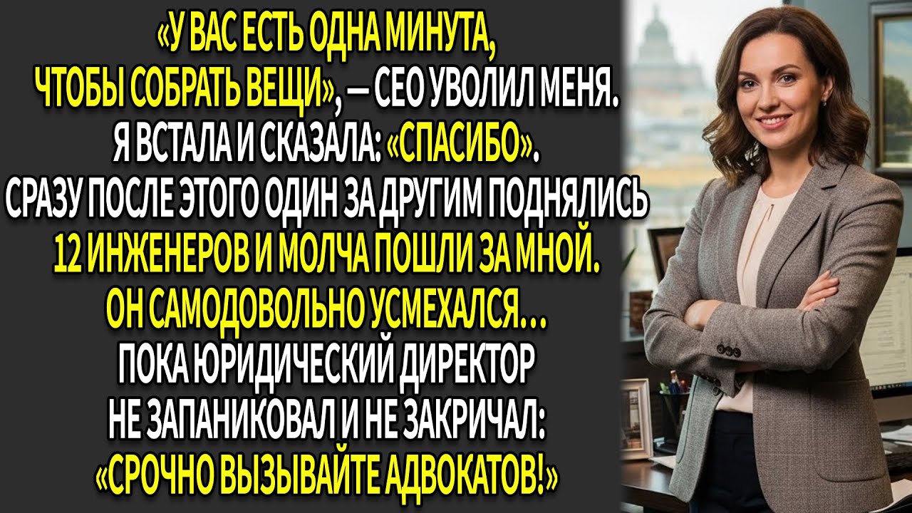 😌Я кивнула и сказала «спасибо»…🔥 а затем продала патент конкуренту после того, как была уволена
