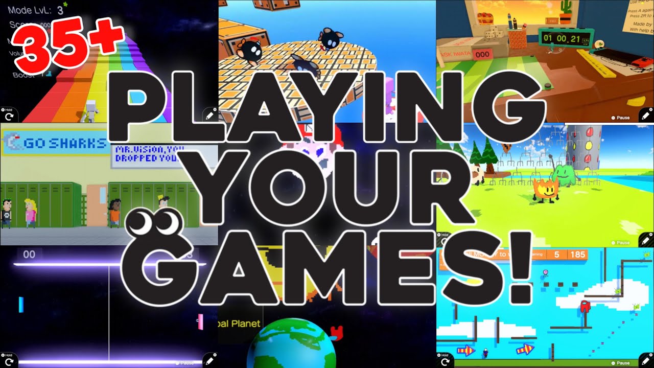 Playing Dozens Of Games! Game Builder Garage: Viewer Submitted Codes