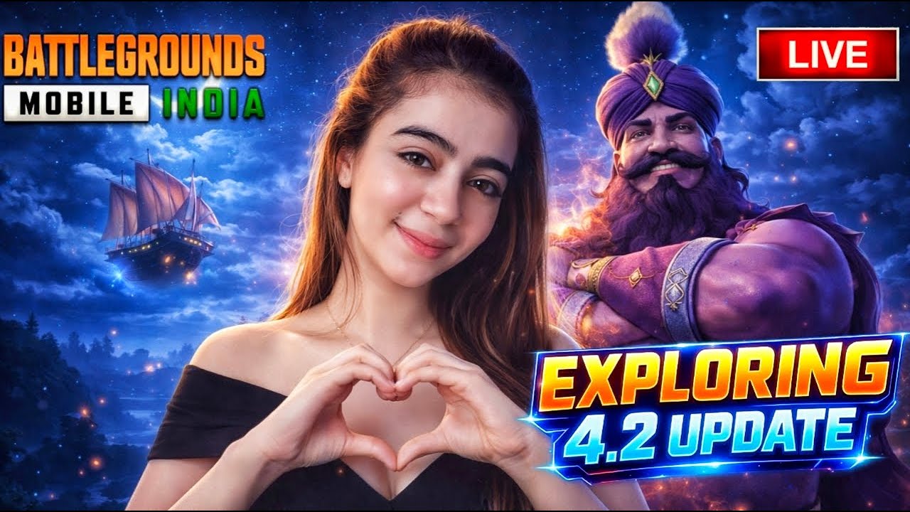 GIRL GAMER IS LIVE❤️| BGMI 4.2 Update Live Stream | #BGMI #BGMILIVE #BGMILIVESTREAM