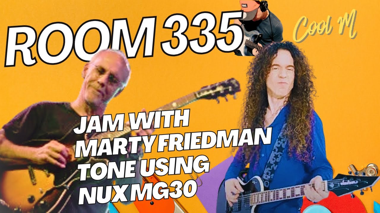 Marty Friedman Tone on Room 335? | Blues Fusion Jam Using NUX MG30