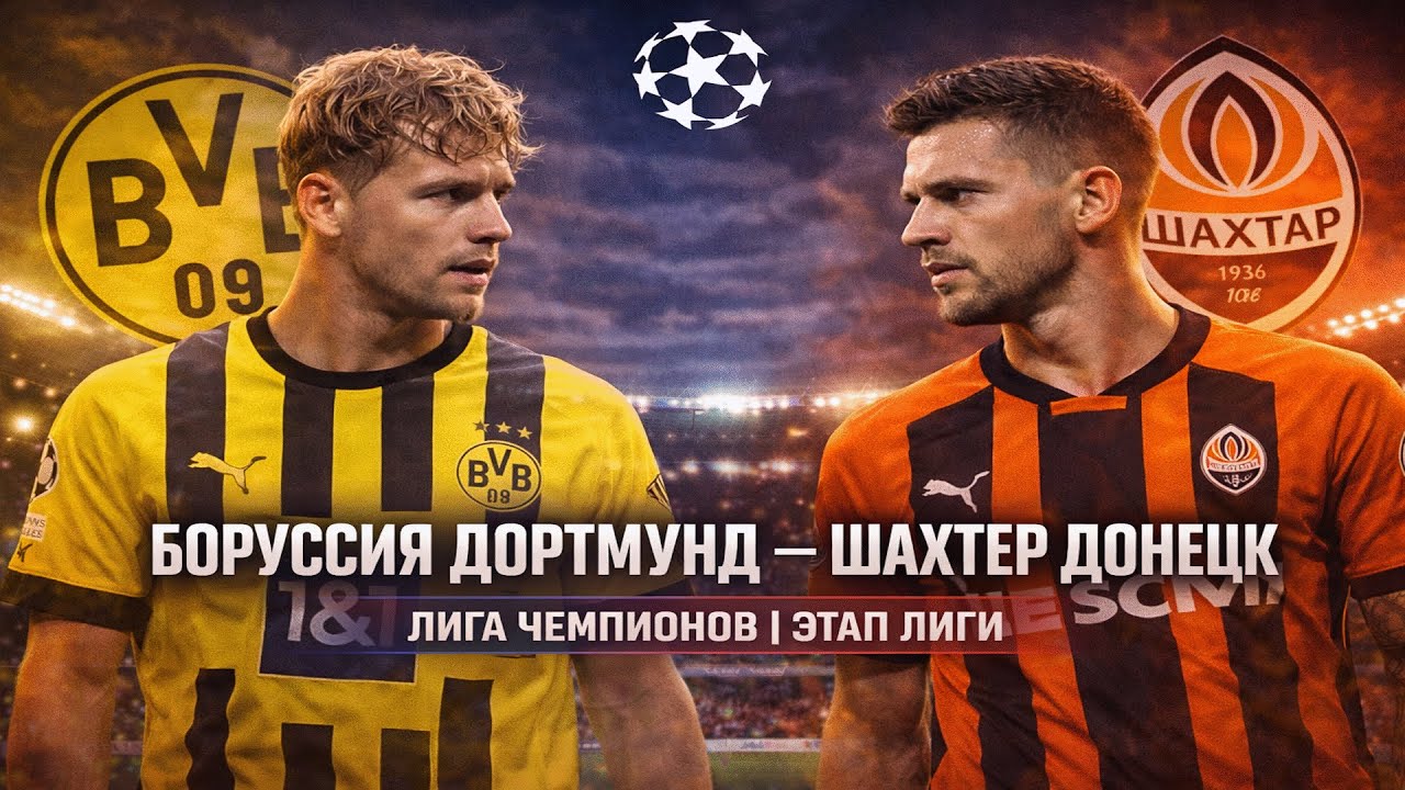 Боруссия Дортмунд vs Шахтёр Донецк — Лига чемпионов | Полный матч