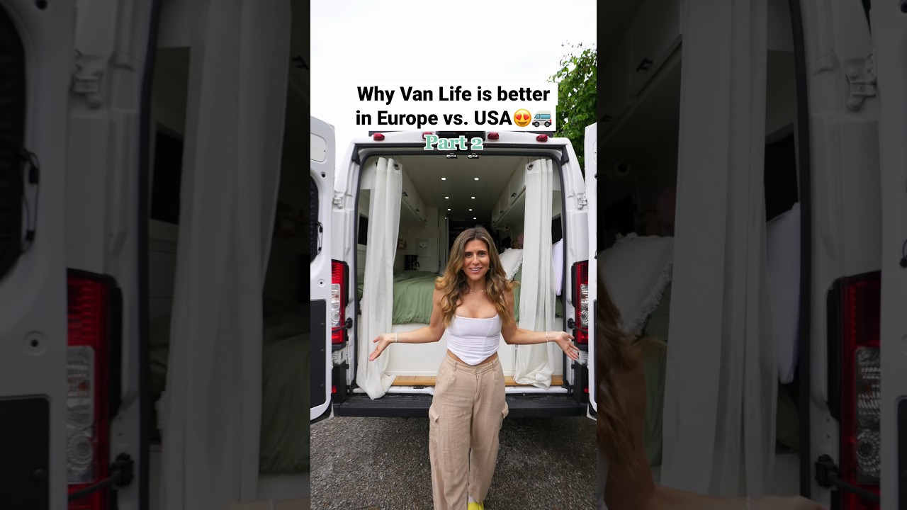 Why Van life is better in Europe than the USA🇺🇸 pt.2 #vanlifeeurope #vanlife #vanlifers